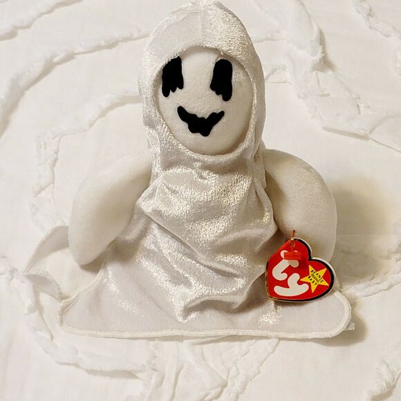 Halloween Plush Ghost SHEETS Pumpkin PUMKIN Ty Beanie Babies Stuffed Animals - Picture 4 of 12